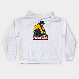 Colorado Gold Miner Decal Kids Hoodie